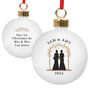 Personalised Mrs And Mrs Bauble – Christmas Tree Decorations, thumbnail 5 of 5