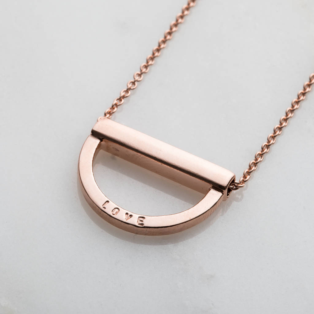 Personalised Curve Bar Stack Necklace By Posh Totty Designs ...