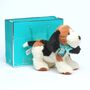 Beagle Soft Toy With Engraved Gold Bone Tag, thumbnail 4 of 6