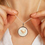 Farthing Enamel Coin Necklace, thumbnail 2 of 6