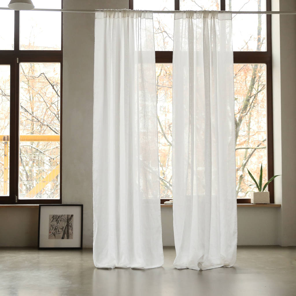 Garza Linen Curtain Panel, 1 of 6