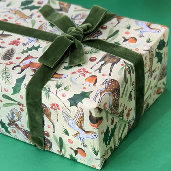 Woodland Animals Christmas Gift Wrap, 2 of 10