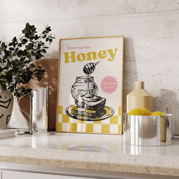 Show Me The Honey Kitchen Print, 2 of 3