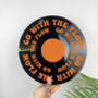 Go With The Flow Upcycled 12' Lp Vinyl Record Decor, thumbnail 1 of 8