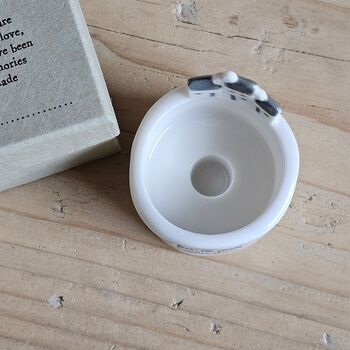 Porcelain Tea Light Holder 'Best Things In Life', 2 of 2