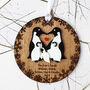 Personalised Family Of Five Christmas Tree Decoration, thumbnail 1 of 2