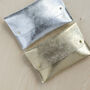 Personalised Gold Or Silver Leather Clutch Bag, thumbnail 2 of 2