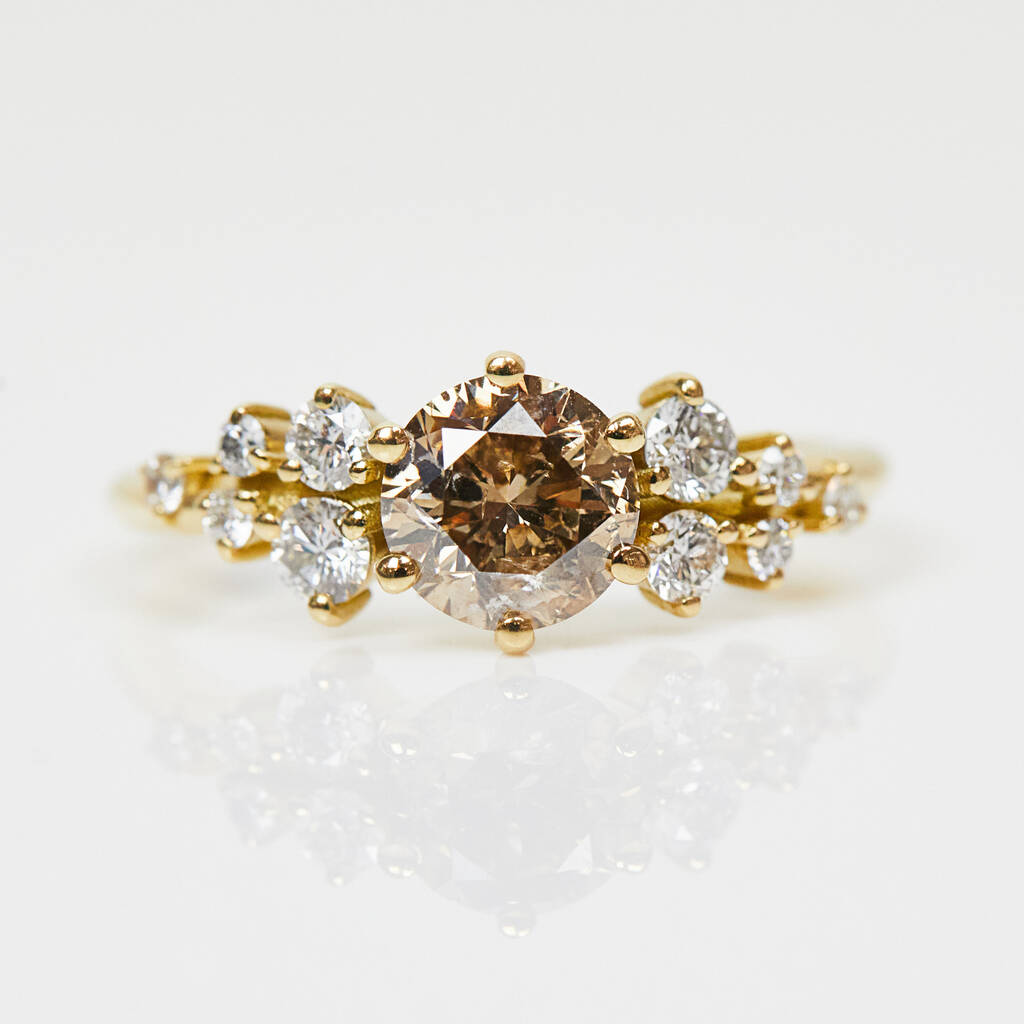 One Of A Kind Congac Diamond Engagement Ring, 1 of 4