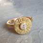 Diamond Sunray Engagement Ring, thumbnail 7 of 9