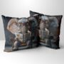 Elephant Scholar Hand Made Poly Linen Cushions, thumbnail 1 of 7