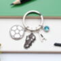 Football Personalised Keyring Football Fan Gift, thumbnail 6 of 9