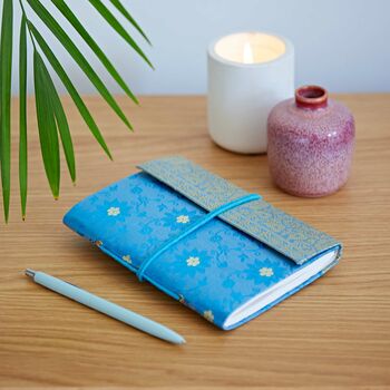 Handmade Sari Pocket Notebook, 3 of 12