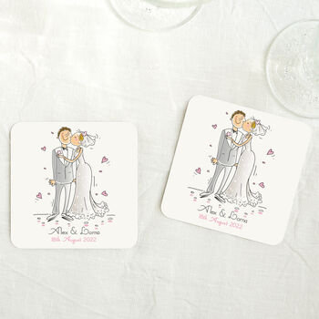 Personalised 'Bride And Groom' Wedding Day Card, 2 of 2