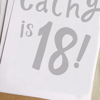 Personalised 18th Birthday Card Or Milestone Birthday, 4 of 4