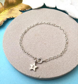 Personalised Thank You Teacher Initial Star Bracelet, 7 of 10