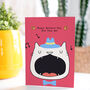Feed Me Cartoon Cat Lover Funny Mother's Day Card, thumbnail 1 of 4