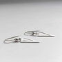 Sterling Silver Triangle Drop Earrings, thumbnail 1 of 5