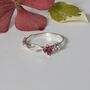 Ariel Leaf Engagement Ring, Gold And Morganite, thumbnail 5 of 8