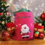 Personalised Santa Christmas Sack, thumbnail 1 of 6