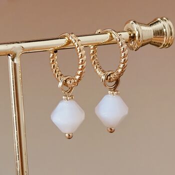 Aurora Rhombus Dendritic Agate Earrings, 2 of 12