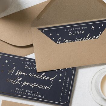 Personalised Spa Weekend Gift Voucher For Her Birthday, 6 of 9
