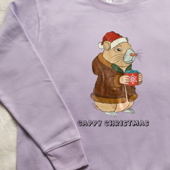 Personalised 'Cappy Christmas' Capybara Jumper, 2 of 6