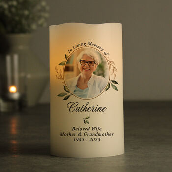Personalised Memorial In Loving Memory LED Candle, 2 of 2