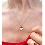 Four Leaf Clover Necklace – Silver/Gold Vermeil, thumbnail 2 of 8