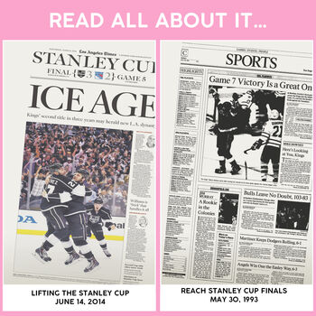 Los Angeles Kings Personalised Gift Newspaper Book, 11 of 12