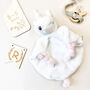 Personalised Plush Soft Toy Comforter For Newborn, thumbnail 4 of 8