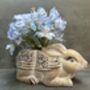 Adorable Rabbit Flower Pot For Indoor Plant Rabbit Gift, thumbnail 4 of 9