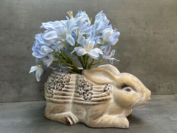 Adorable Rabbit Flower Pot For Indoor Plant Rabbit Gift, 4 of 9