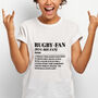 Rugby Fan Funny Dictionary Meaning Definition Unisex T Shirt, thumbnail 2 of 3