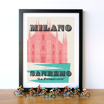 Cycling Monuments Poster 'Milan San Remo', 8 of 8
