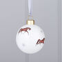 Christmas Horse Bone China Bauble Decorations, thumbnail 3 of 4