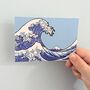 Hokusai The Great Wave Mini Print, Japan Art Print, thumbnail 2 of 3