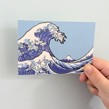 Hokusai The Great Wave Mini Print, Japan Art Print, 2 of 3