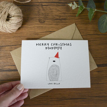 Merry Christmas Mummy Personalised Christmas Card, 3 of 4