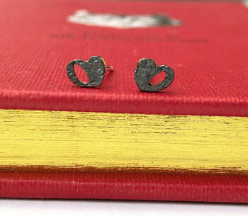 Black Heart Earrings, 4 of 12