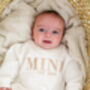Child's Mini Est Personalised Embroidered Sweatshirt Jumper With Optional Matching Mama, thumbnail 8 of 12