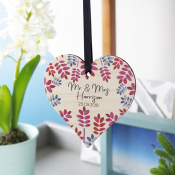 Wedding Wooden Heart Decoration Gift, 6 of 6