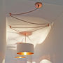 Brushed Copper Lined Drum Lampshade 40 Colours, thumbnail 6 of 12