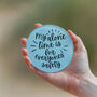 My Alone Time Is For Everyones Safety Glass Coaster, thumbnail 1 of 2