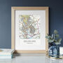 Our Family Home Personalised Map Print, thumbnail 5 of 10