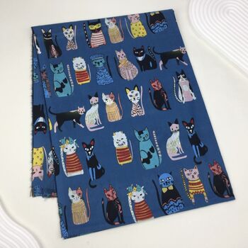 Colourful Fancy Cats Scarf, 3 of 10