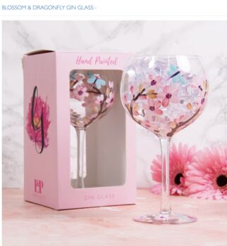 Hand Painted Gin Glasses, 4 of 7