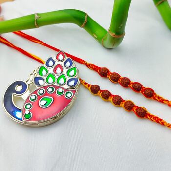 Rudraksh Beads Simple Rakhi For Raksha Bandhan, 2 of 7