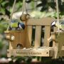 Personalised Garden Swing Hanging Bird Feeder, thumbnail 3 of 9