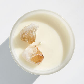 Live In The Light Citrine Crystal Candle, 2 of 8