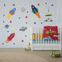 Space Rockets Wall Stickers, thumbnail 1 of 4